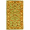 Safavieh 6 x 9 ft. Medium Rectangle Traditional Antiquity- Teal and Beige Hand Tufted Rug AT311B-6
